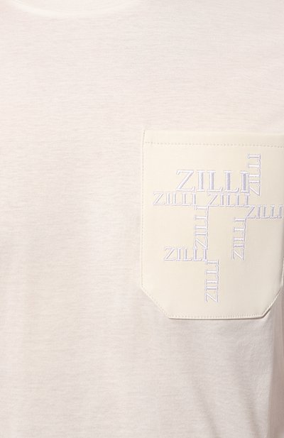Хлопковая футболка ZILLI, арт. TSR001M0115VCRR00, фото 5