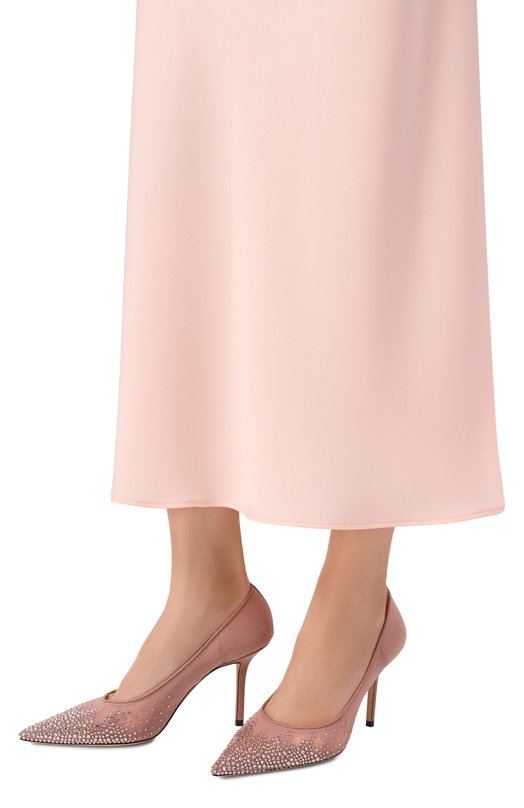 Комбинированные туфли Love 85 Jimmy Choo L0VE85NYT Розовый  L0VE85NYT Фото 2