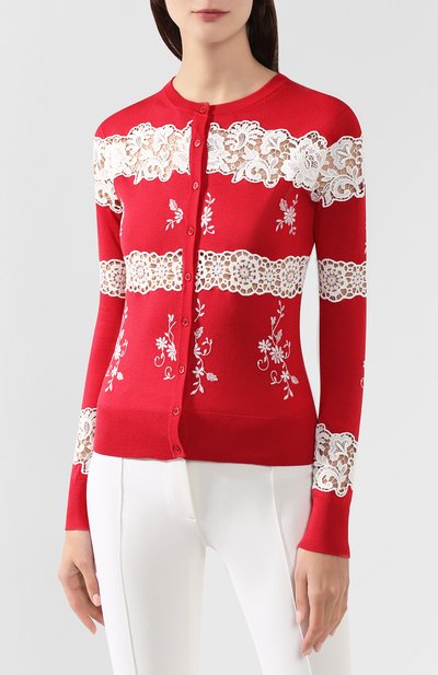Кардиган из смеси шелка и хлопка DOLCE & GABBANA, арт. FX359T/JASFF, фото 3