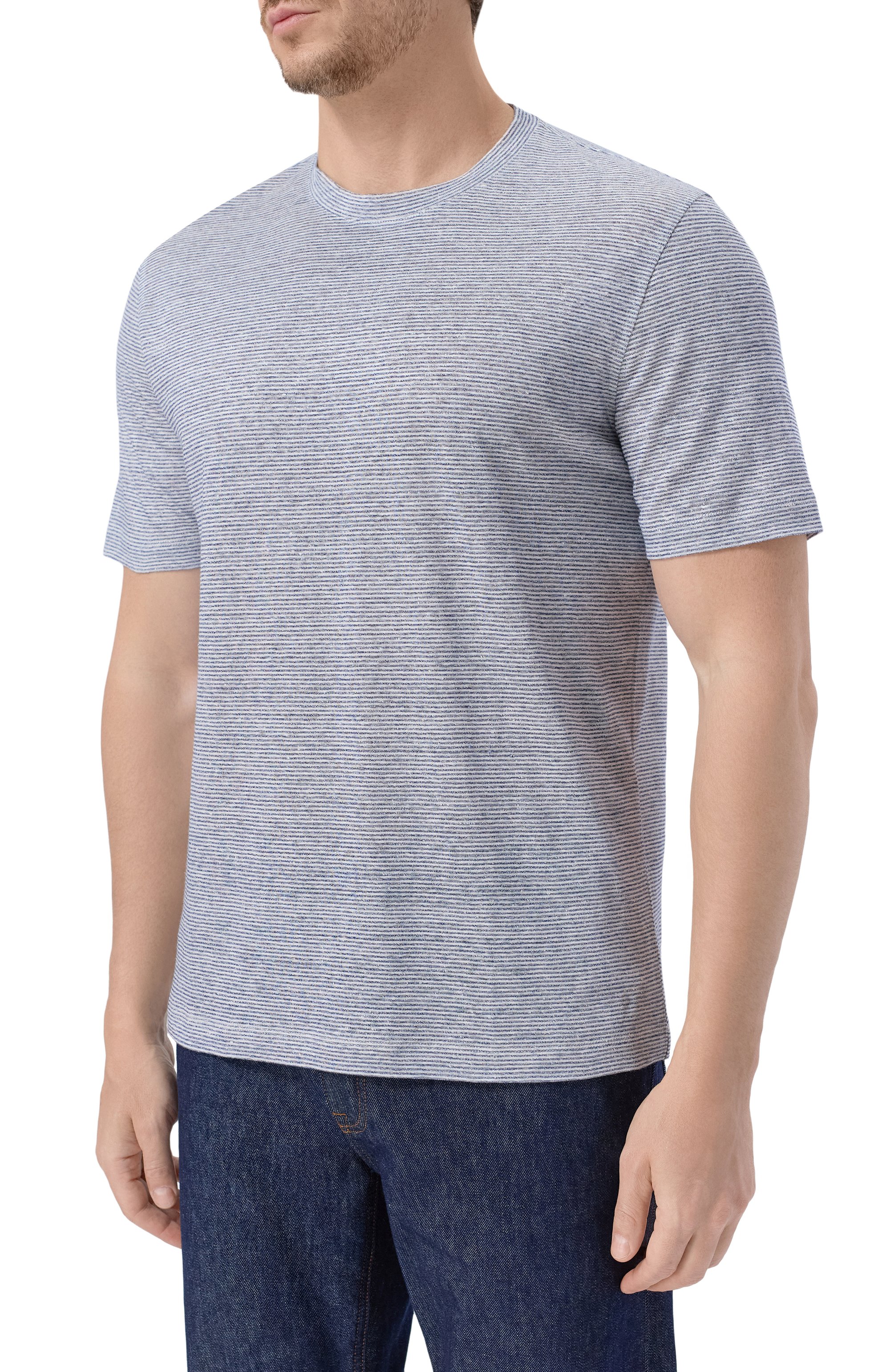 Футболка изо льна и хлопка BRIONI, арт. UJPQ0L/PD604, фото 3