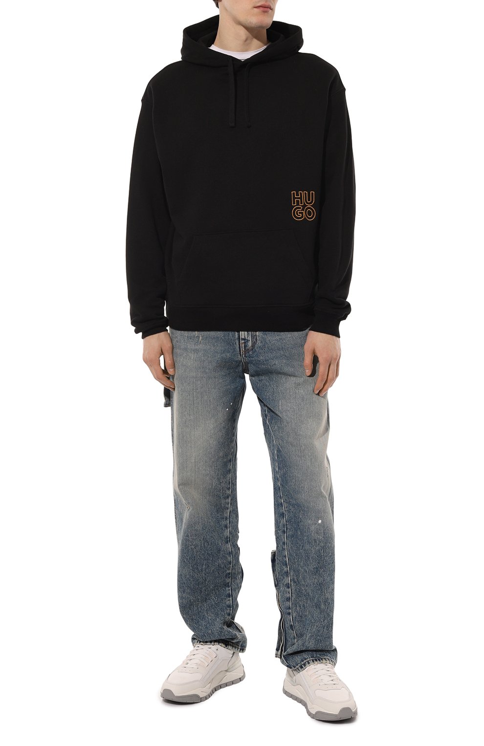 Хлопковое худи HUGO, арт. 50482847, фото 2