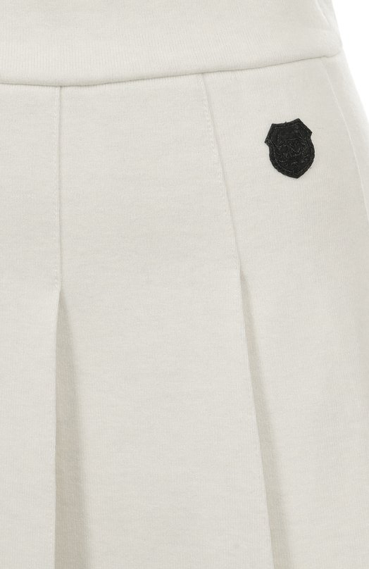 Юбка из хлопка и шерсти The Kooples FJUP30022K Кремовый  FJUP30022K Фото 6