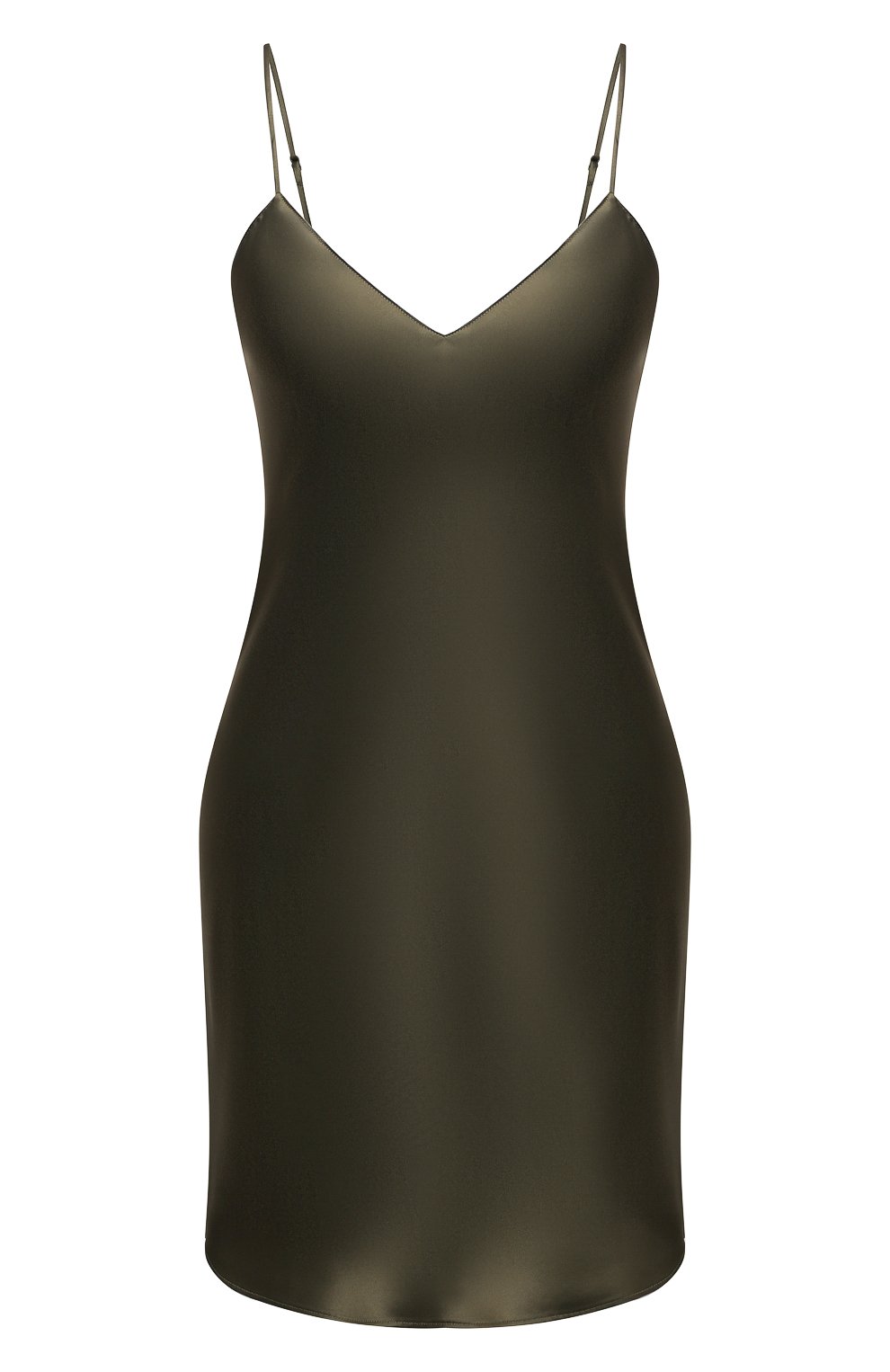 Шелковая сорочка SIMONE PERELE хаки цвета по цене 14860 руб., арт. 15B940, фото 1 Шелковая сорочка SIMONE PERELE, арт. 15B940, фото 1