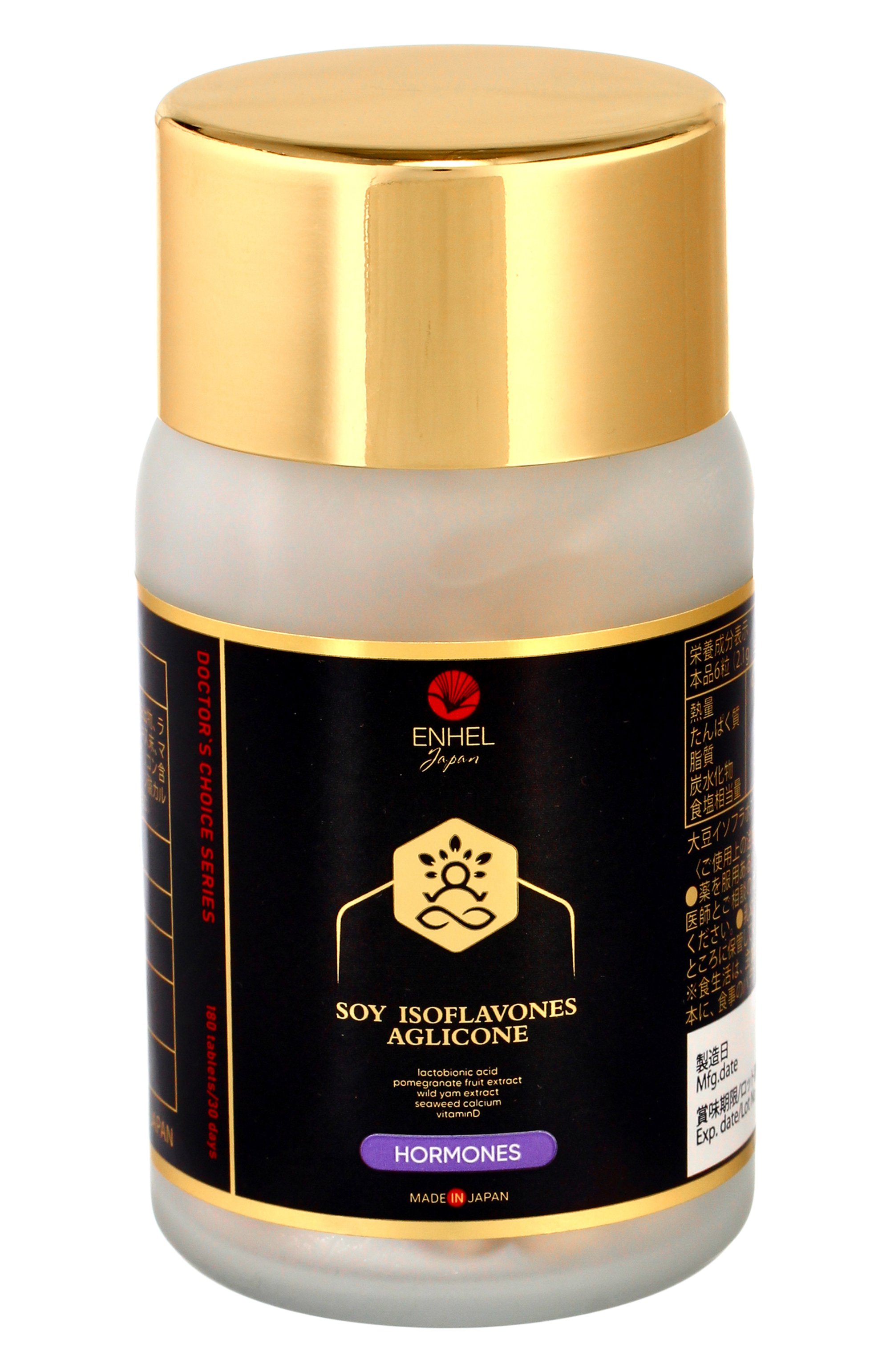 Бад к пище "изофлавоны сои агликон гормональный баланс" (180шт.) ENHEL BEAUTY, арт. 4589449701007, фото 1
