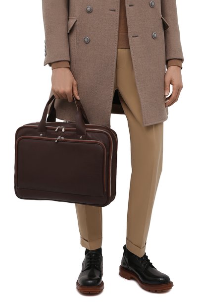 Кожаная сумка для ноутбука BRUNELLO CUCINELLI, арт. MBRXU391, фото 2