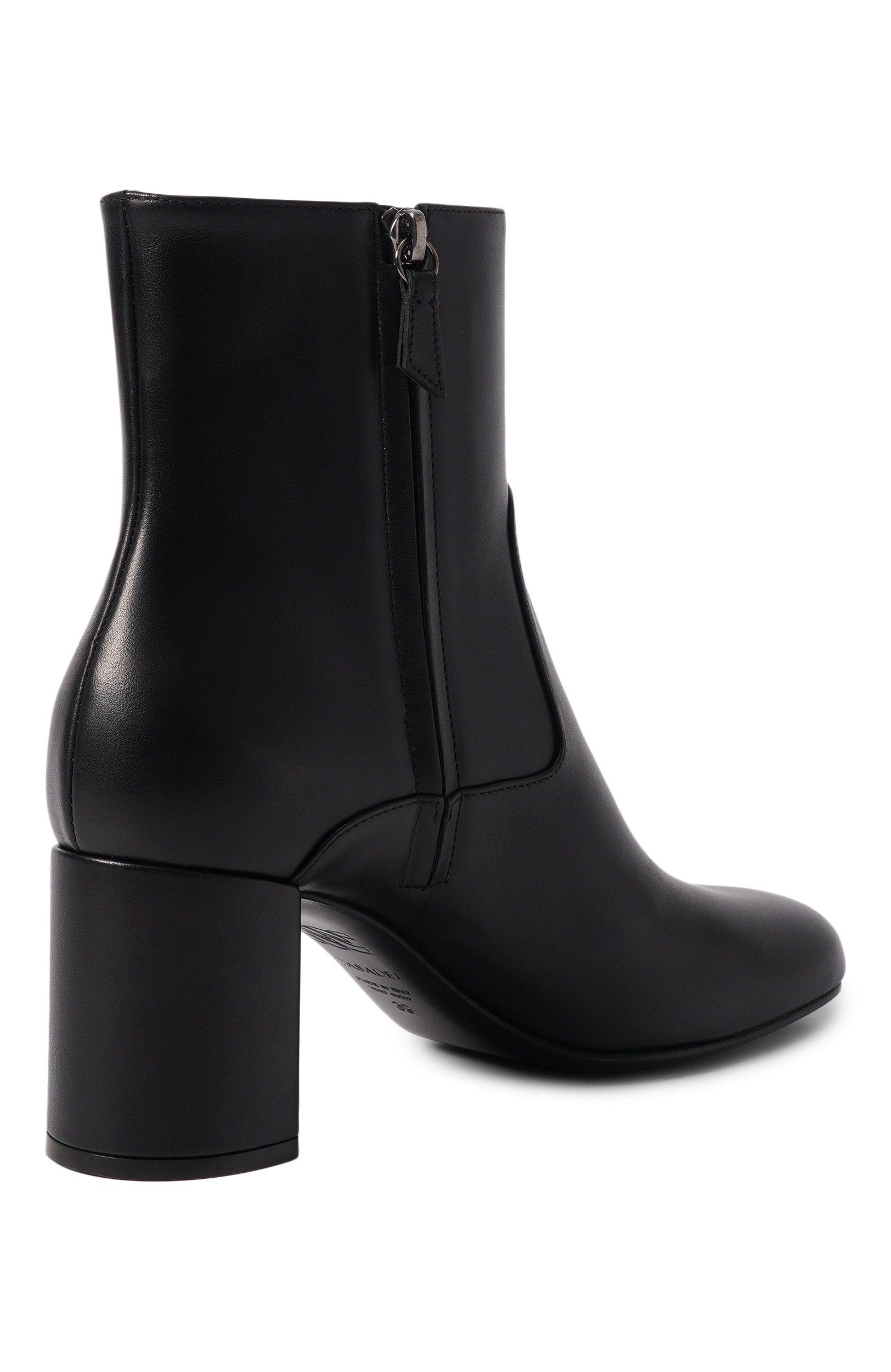 Кожаные ботильоны uma 60 CASADEI черного цвета по цене 138500 руб., арт. 1R562C0601/C3082, фото 5 Кожаные ботильоны uma 60 CASADEI, арт. 1R562C0601/C3082, фото 5