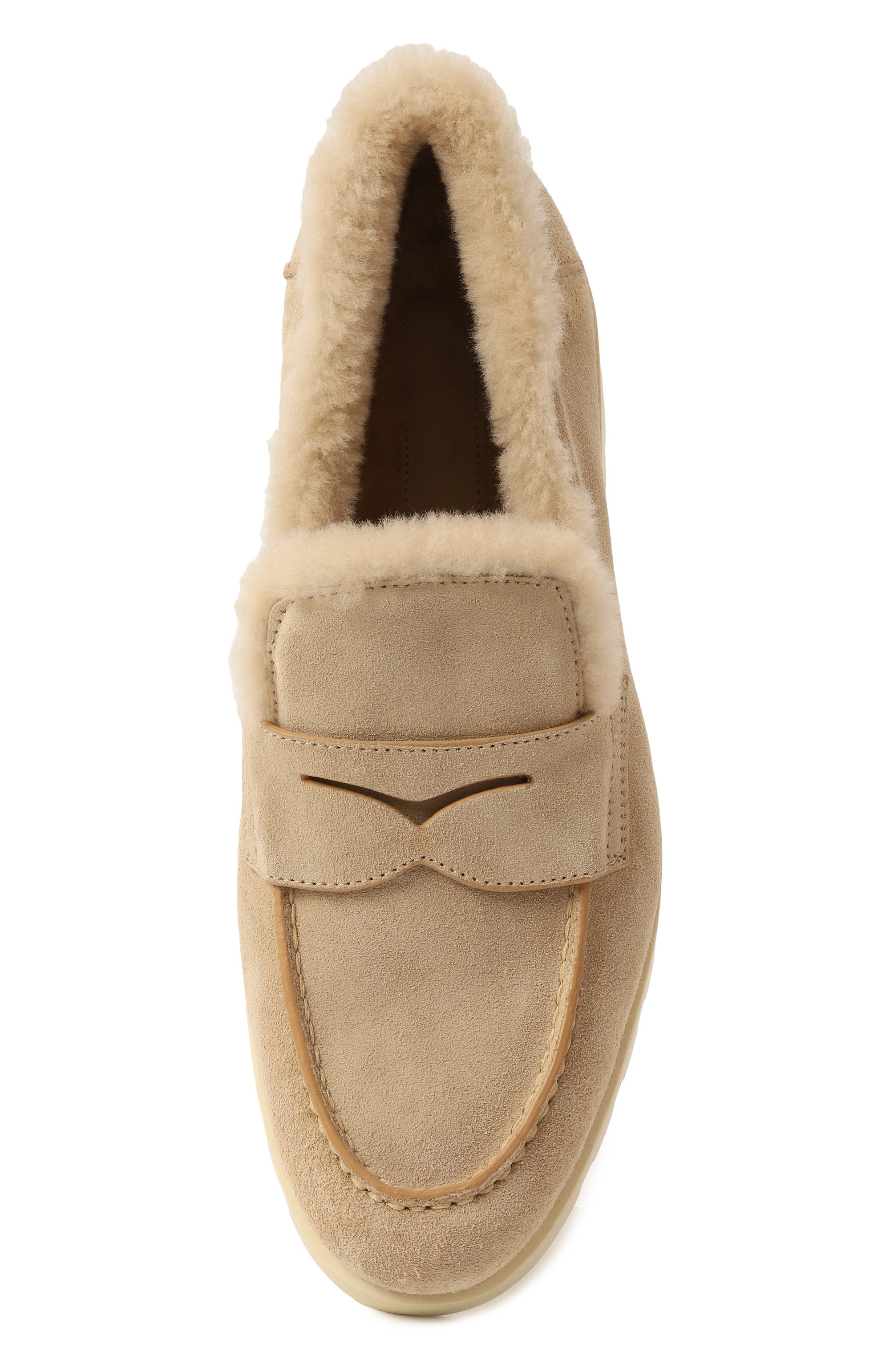 Замшевые пенни-лоферы SANTONI, арт. WUDG71132TIRAPFR, фото 6