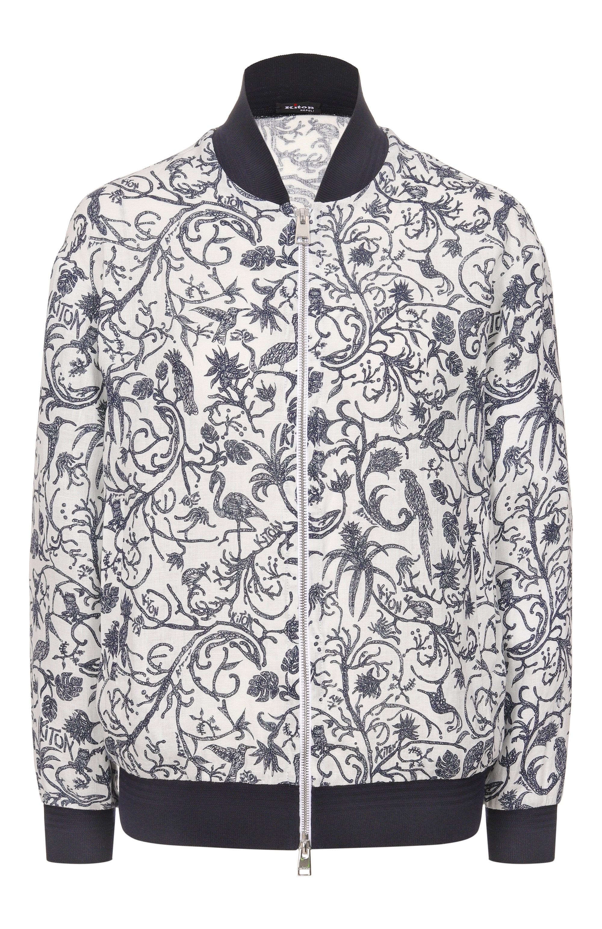 Льняной бомбер KITON, арт. D61463H08903, фото 1