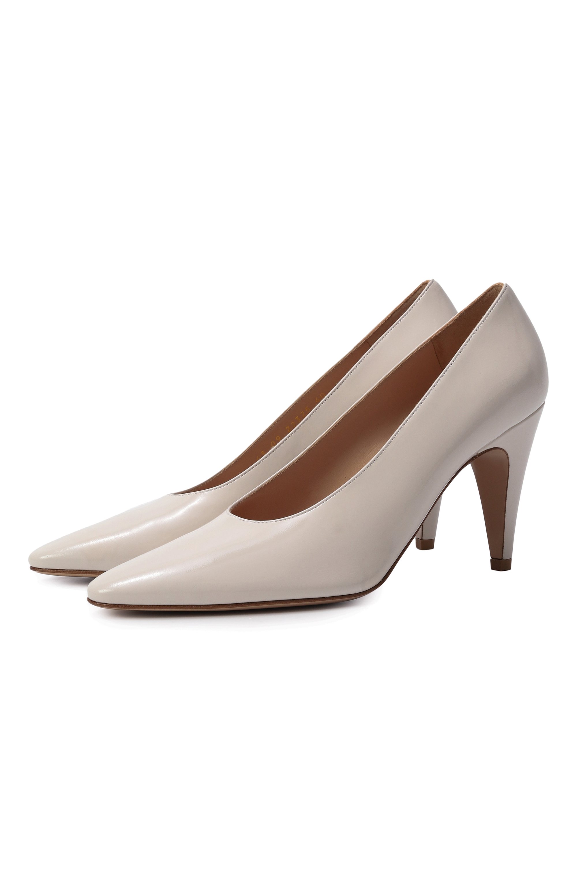 Кожаные туфли amelia GIANVITO ROSSI серого цвета по цене 99100 руб., арт. G22325.85RIC.NUI0FFW, фото 1 Кожаные туфли amelia GIANVITO ROSSI, арт. G22325.85RIC.NUI0FFW, фото 1