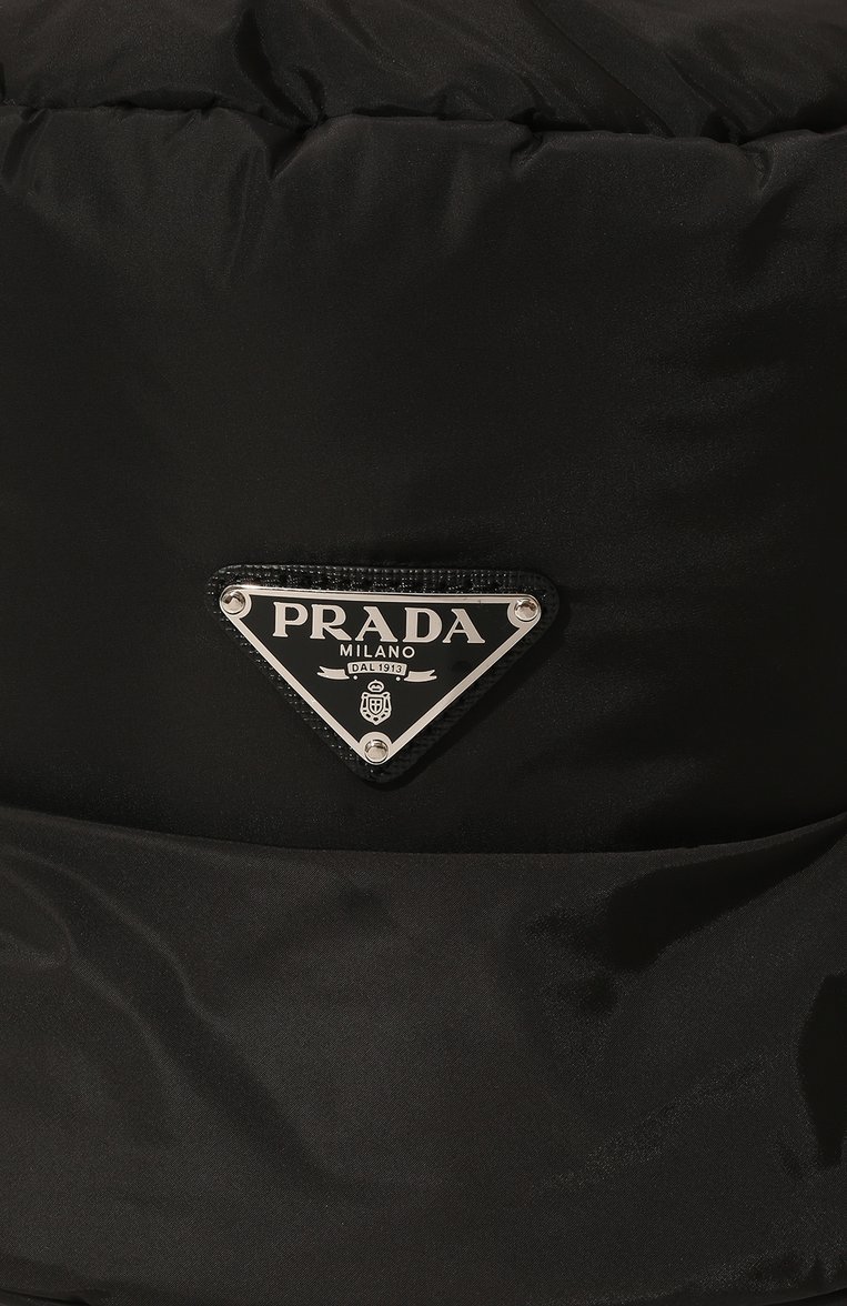 Мужская панама PRADA черного цвета, арт. 2HC248-2DV4-F0002 | Фото 4 (Материал спл�ава: Проставлено; Нос: Не проставлено)