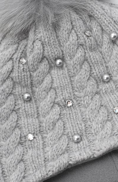 Шерстяная шапка с меховым помпоном IL TRENINO, арт. 20 8180/E0, фото 3