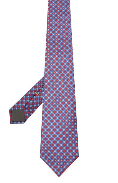 Шелковый галстук CANALI синего цвета по цене 11500 руб., арт. 18/HJ02851, фото 2 Шелковый галстук CANALI, арт. 18/HJ02851, фото 2