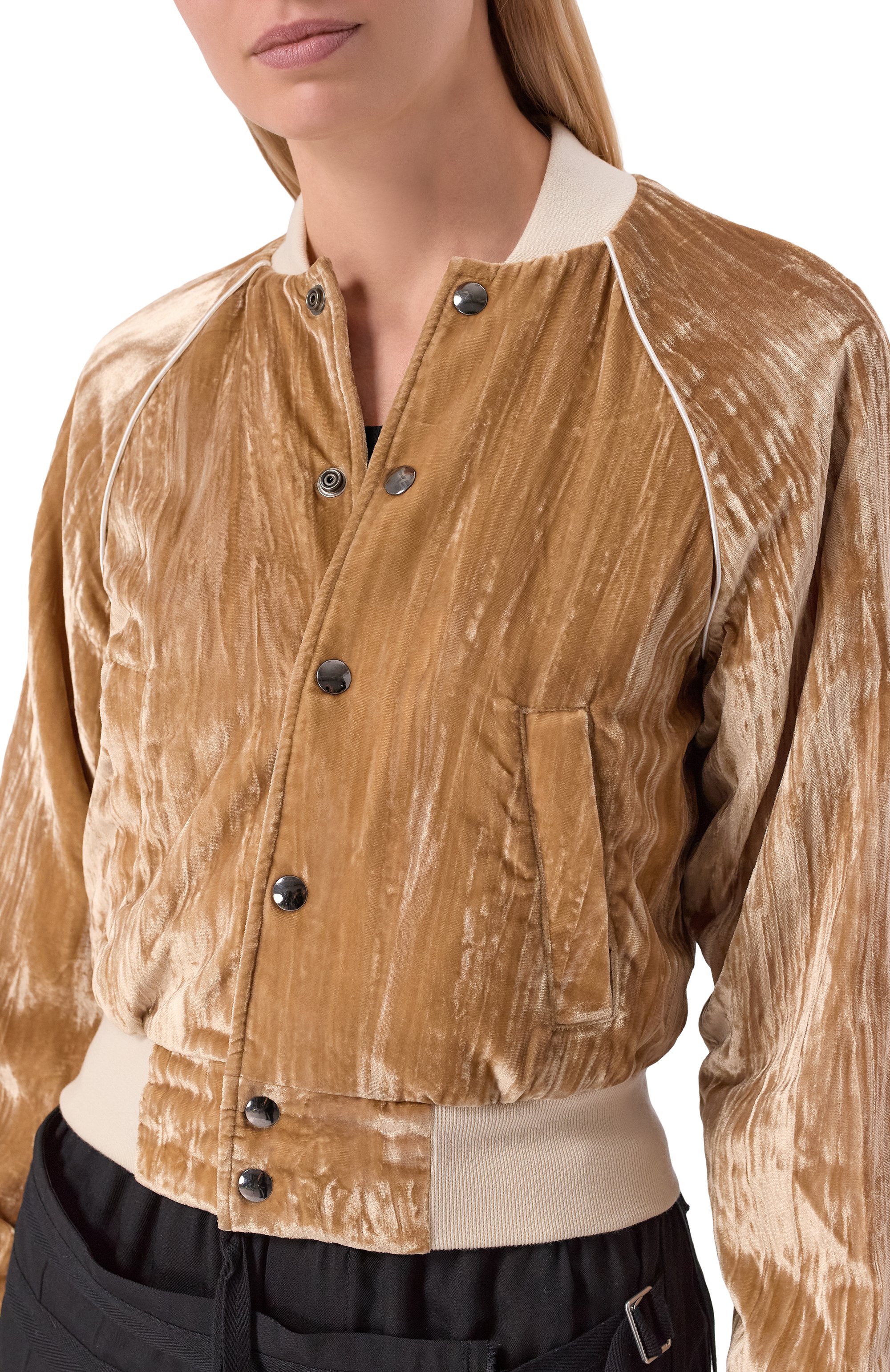 Бархатный бомбер ANN DEMEULEMEESTER, арт. B0013777/FA710, фото 5