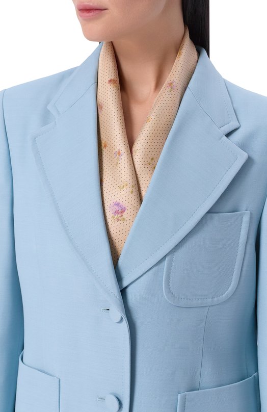 Шелковый платок Valentino 8W2EI114/JJA Бежевый  8W2EI114/JJA Фото 2