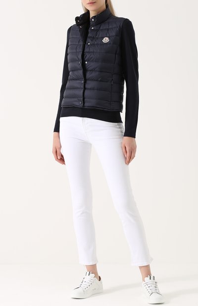 Стеганый пуховый жилет с воротником-стойкой MONCLER, арт. C1-093-48303-99-53048, фото 2