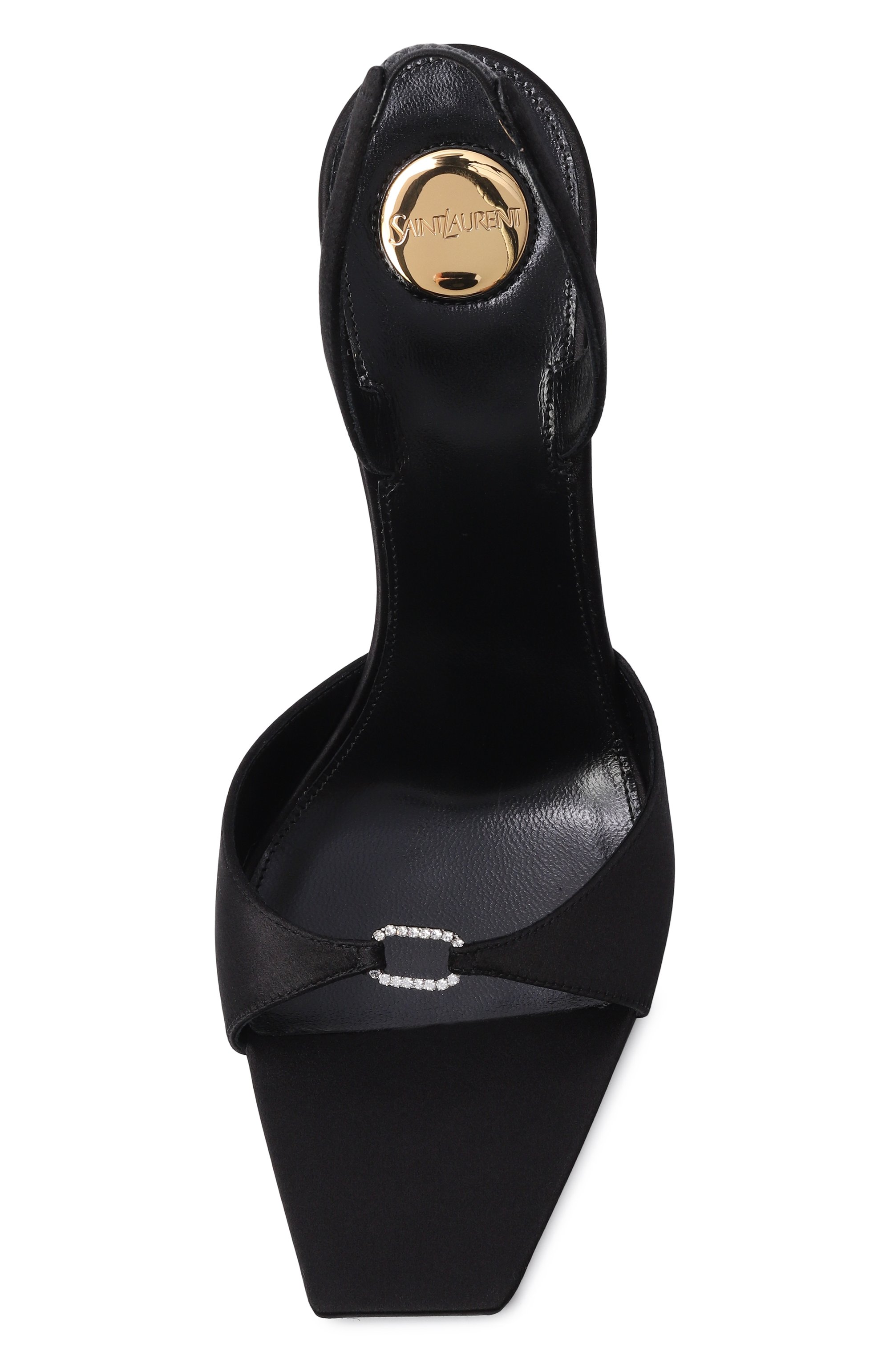 Текстильные босоножки daisy 95 SAINT LAURENT, арт. 844411/9QNB0, фото 6