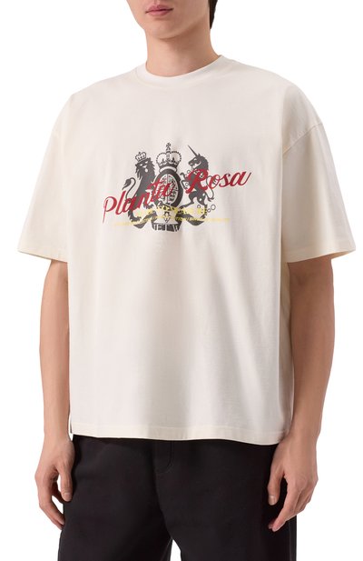 Хлопковая футболка PLANTA ROSA, арт. PR/T02/BLAZON-STRIKETHROUGH/280, фото 3