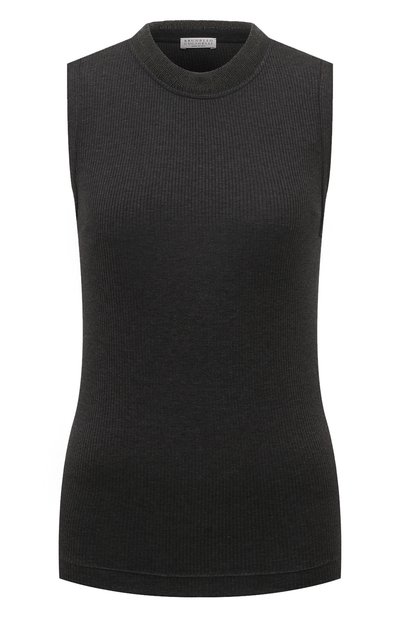 Женский хлопковый топ BRUNELLO CUCINELLI, арт. MP902HR330