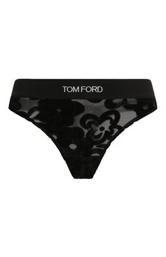 Женские трусы-стринги TOM FORD черного цвета, арт. KNJ012-JEX050 | Фото 1 (Материал внешний: Синтетический материал, Вискоза; Материал сплава: Проставлено; Нос: Не проставлено)