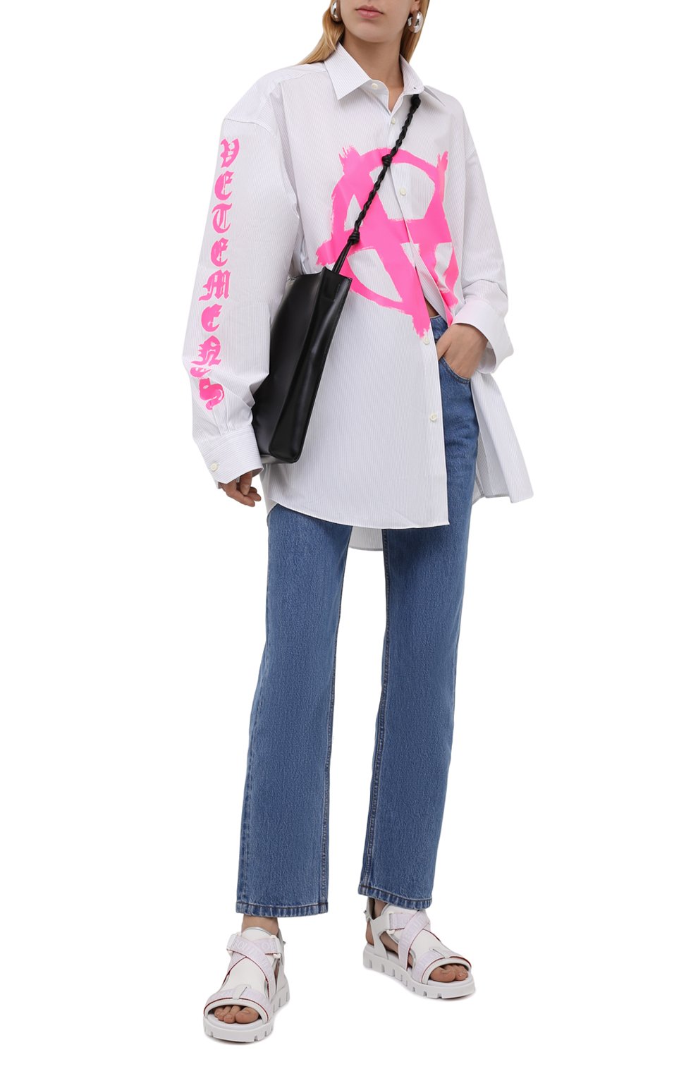 Комбинированные сандалии velcrissimo CHRISTIAN LOUBOUTIN, арт. 3210608/VELCRISSIM0 FLAT, фото 2