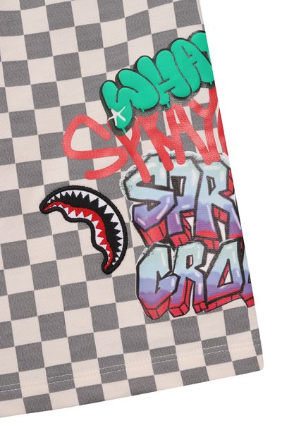 Хлопковые шорты SPRAYGROUND, арт. SPY1408E/SPRAYGR0UND WRITERS CHECKERED SH0RTS, фото 3