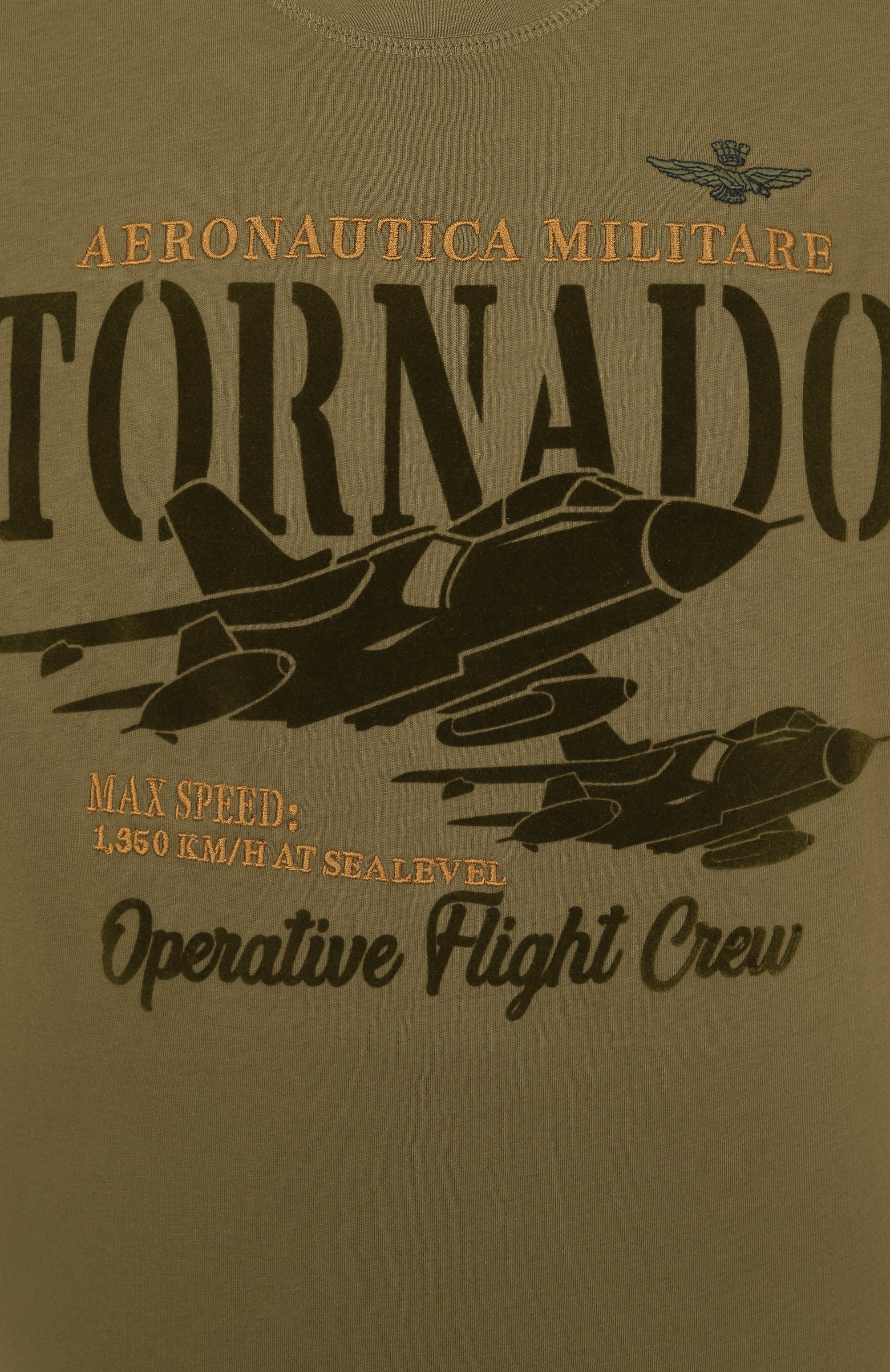 Хлопковая футболка AERONAUTICA MILITARE, арт. 251TS2405J641, фото 6