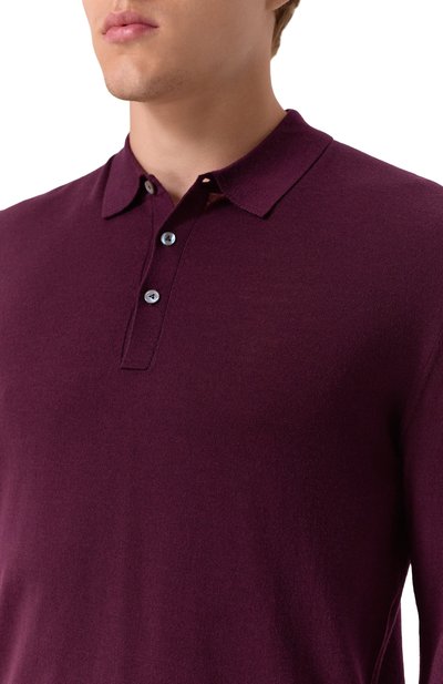 Шерстяное поло VAN LAACK фиолетового цвета по цене 28600 руб., арт. VL-SABRI-XX/S00173, фото 5 Шерстяное поло VAN LAACK, арт. VL-SABRI-XX/S00173, фото 5