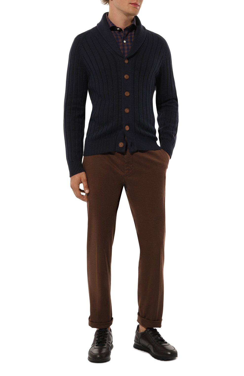 Кожаные кроссовки KITON, арт. USSA114N0109808, фото 2