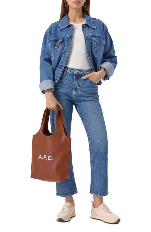 Сумка-шопер Ninon small A.P.C. M61861/PUAAT Коричневый  M61861/PUAAT Фото 7