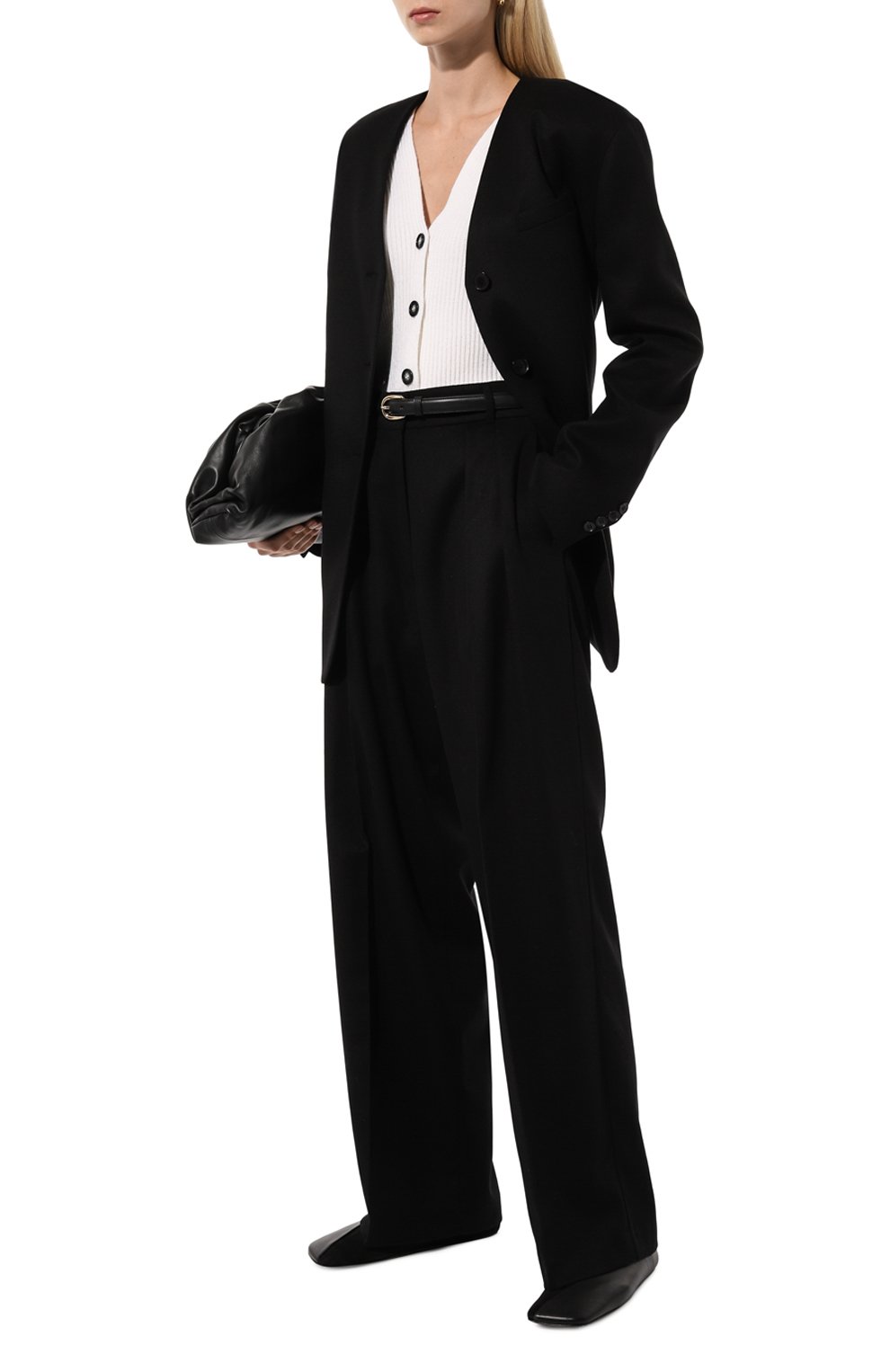 Жилет LESYANEBO белого цвета по цене 9600 руб., арт. LN08H-0301_FF, фото 2 Жилет LESYANEBO, арт. LN08H-0301_FF, фото 2