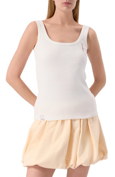 Хлопковая майка MARNI, арт. THJE0348S0/UTC458, фото 3