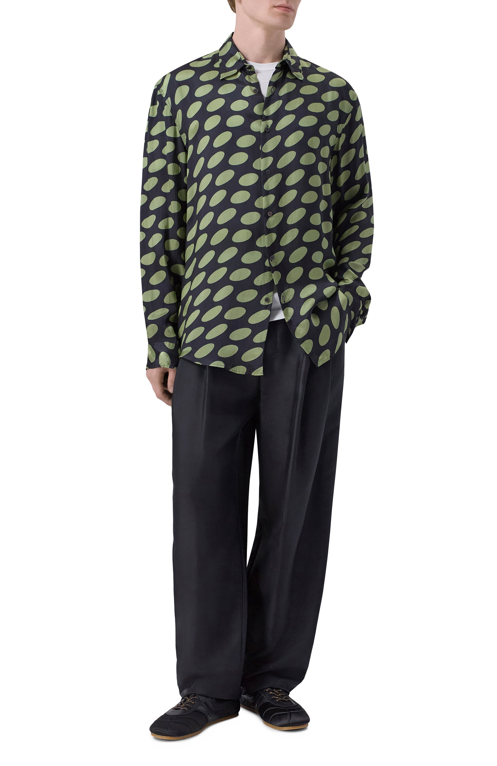 Рубашка из вискозы DRIES VAN NOTEN, арт. 020713/3002, фото 2