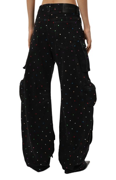 Джинсы-карго THE ATTICO черного цвета по цене 175500 руб., арт. 247WCP84, фото 4 Джинсы-карго THE ATTICO, арт. 247WCP84, фото 4