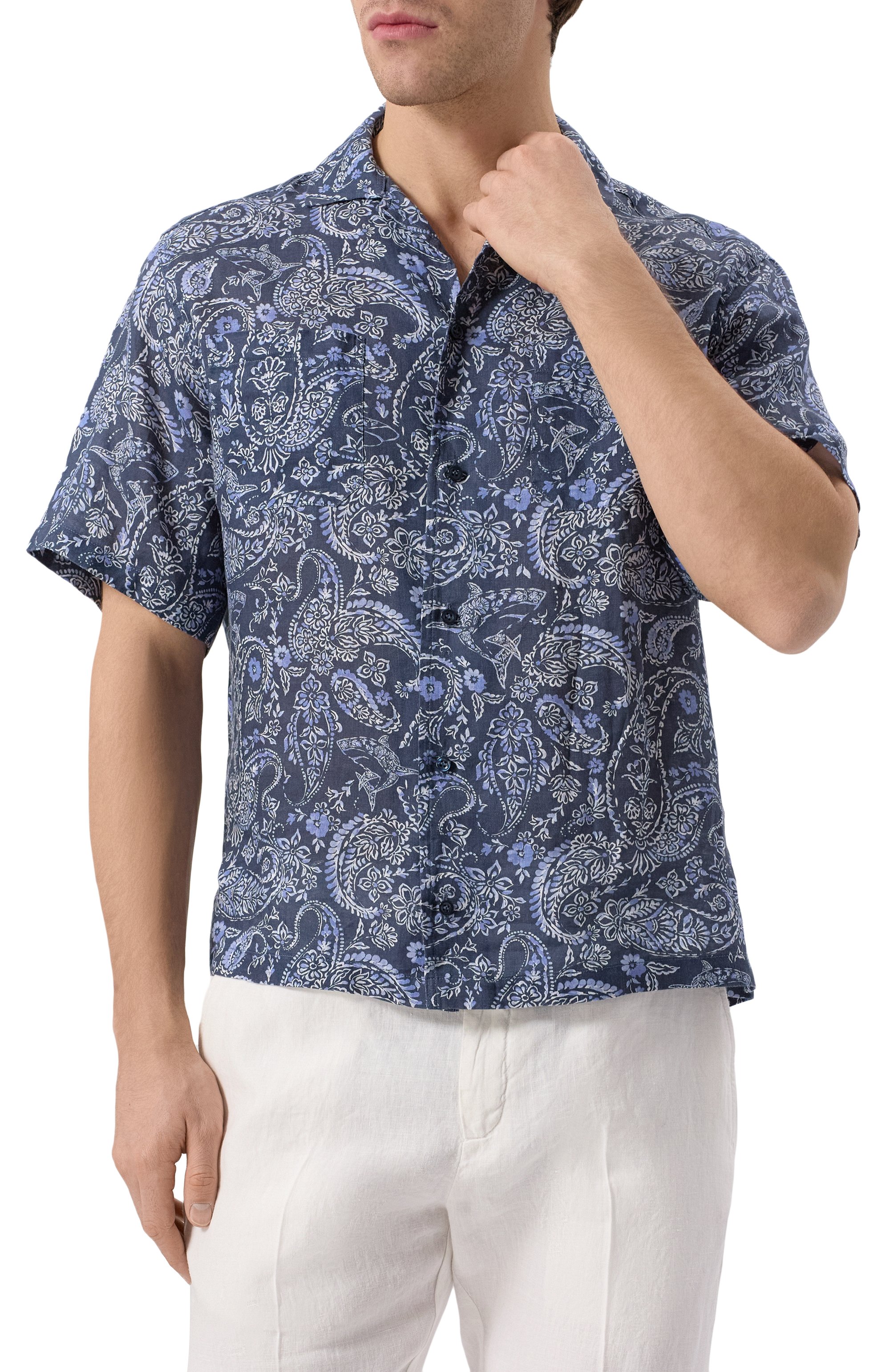 Льняная рубашка PAUL&SHARK, арт. 25413239, фото 3