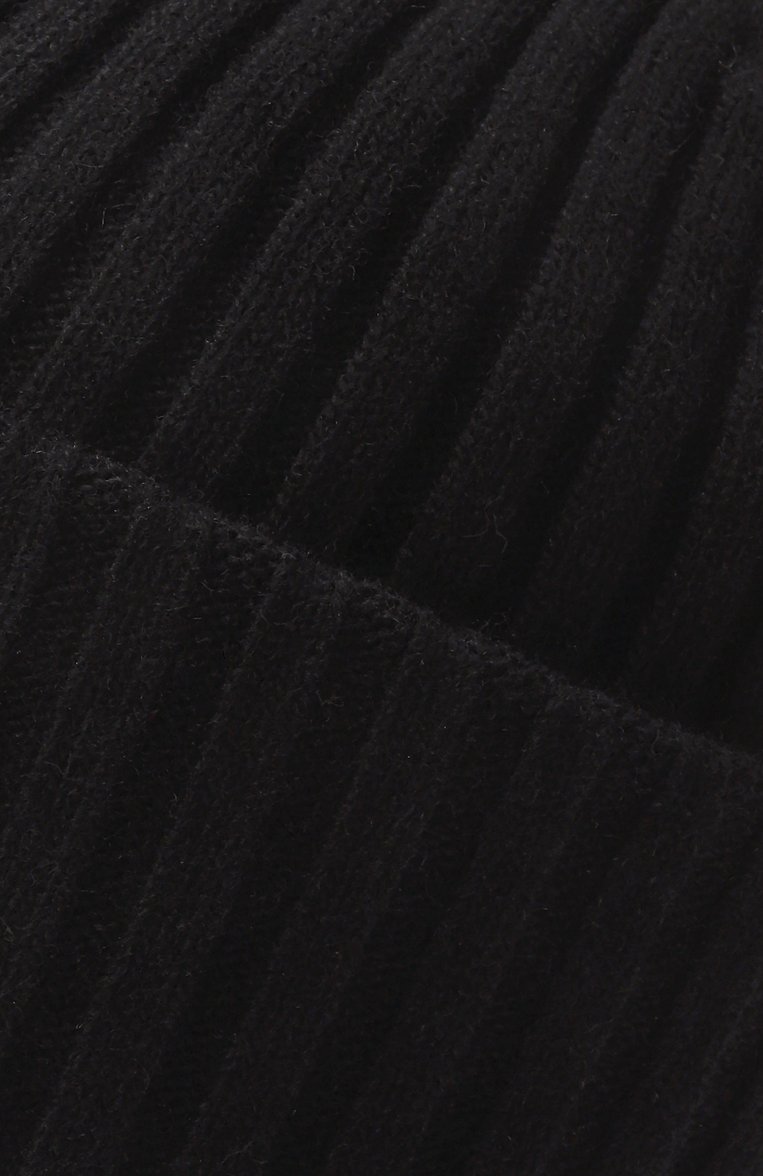 Женская шерстяная шапка ALEXANDER WANG черного цвета, арт. 1KC1259091 | Фото 4 (Материал: Текстиль, Шерсть; Нос: Не проставлено)
