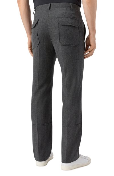 Брюки из шерсти и хлопка CORNELIANI, арт. 264544-2618331, фото 4