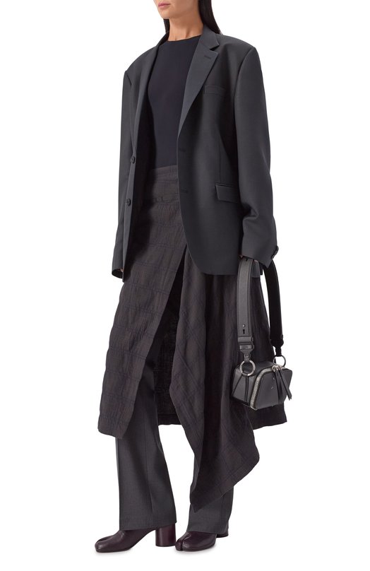 Кожаные ботильоны Tabi Maison Margiela S58WU0246/P3753 Коричневый  S58WU0246/P3753 Фото 3