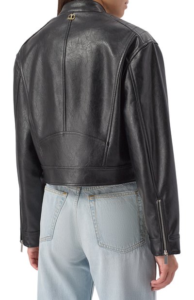 Куртка TWINSET черного цвета по цене 35150 руб., арт. 251TP2560, фото 4 Куртка TWINSET, арт. 251TP2560, фото 4