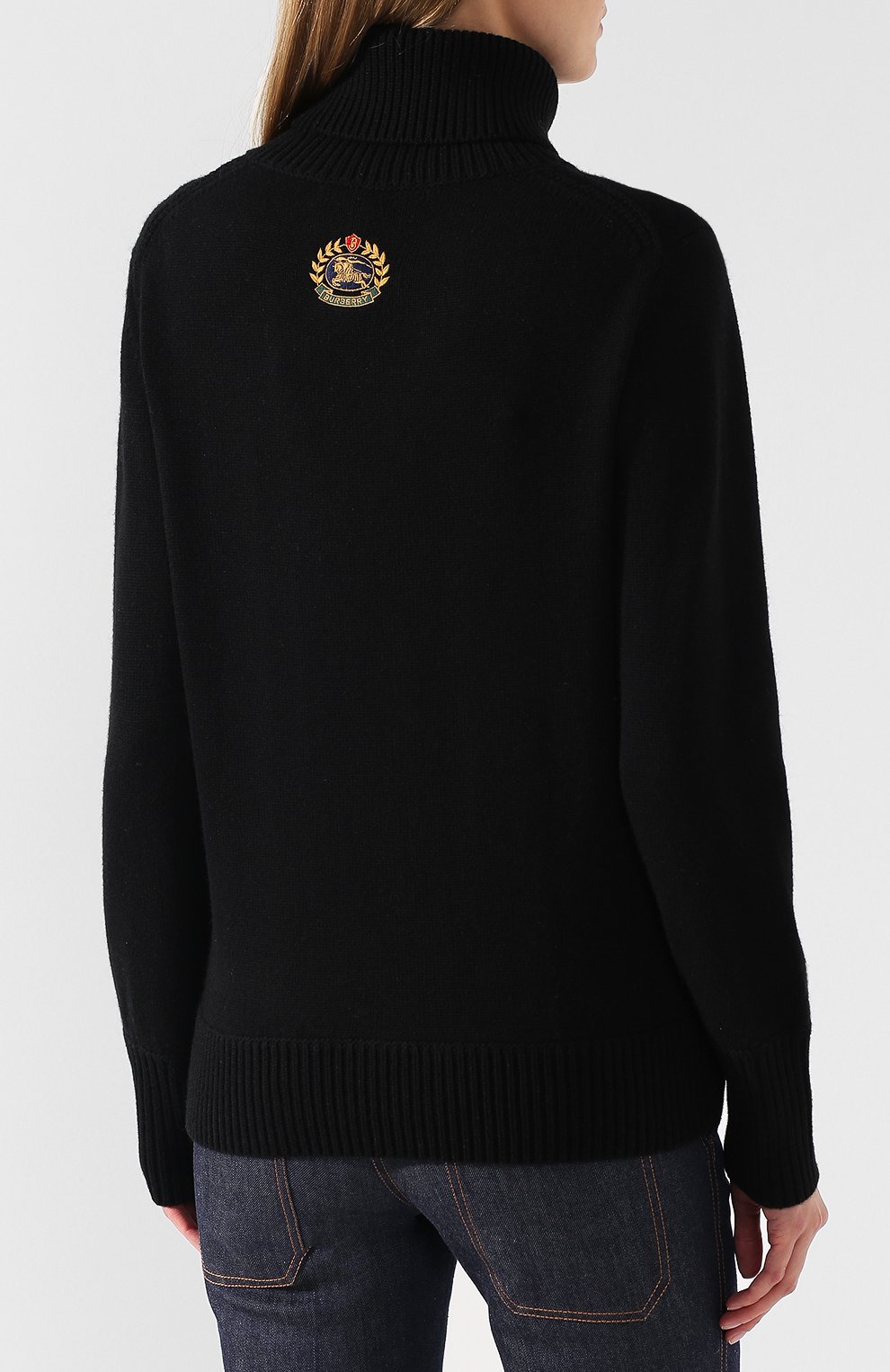 Кашемировая водолазка BURBERRY черного цвета по цене 92150 руб., арт. 8007967, фото 4 Кашемировая водолазка BURBERRY, арт. 8007967, фото 4