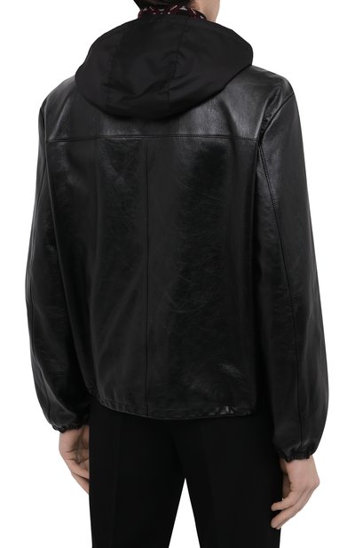 Кожаная куртка PRADA, арт. UPW407-1ZFE-F0002, фото 4