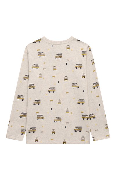 Хлопковая пижама SANETTA серого цвета по цене 6870 руб., арт. 233369, фото 3 Хлопковая пижама SANETTA, арт. 233369, фото 3