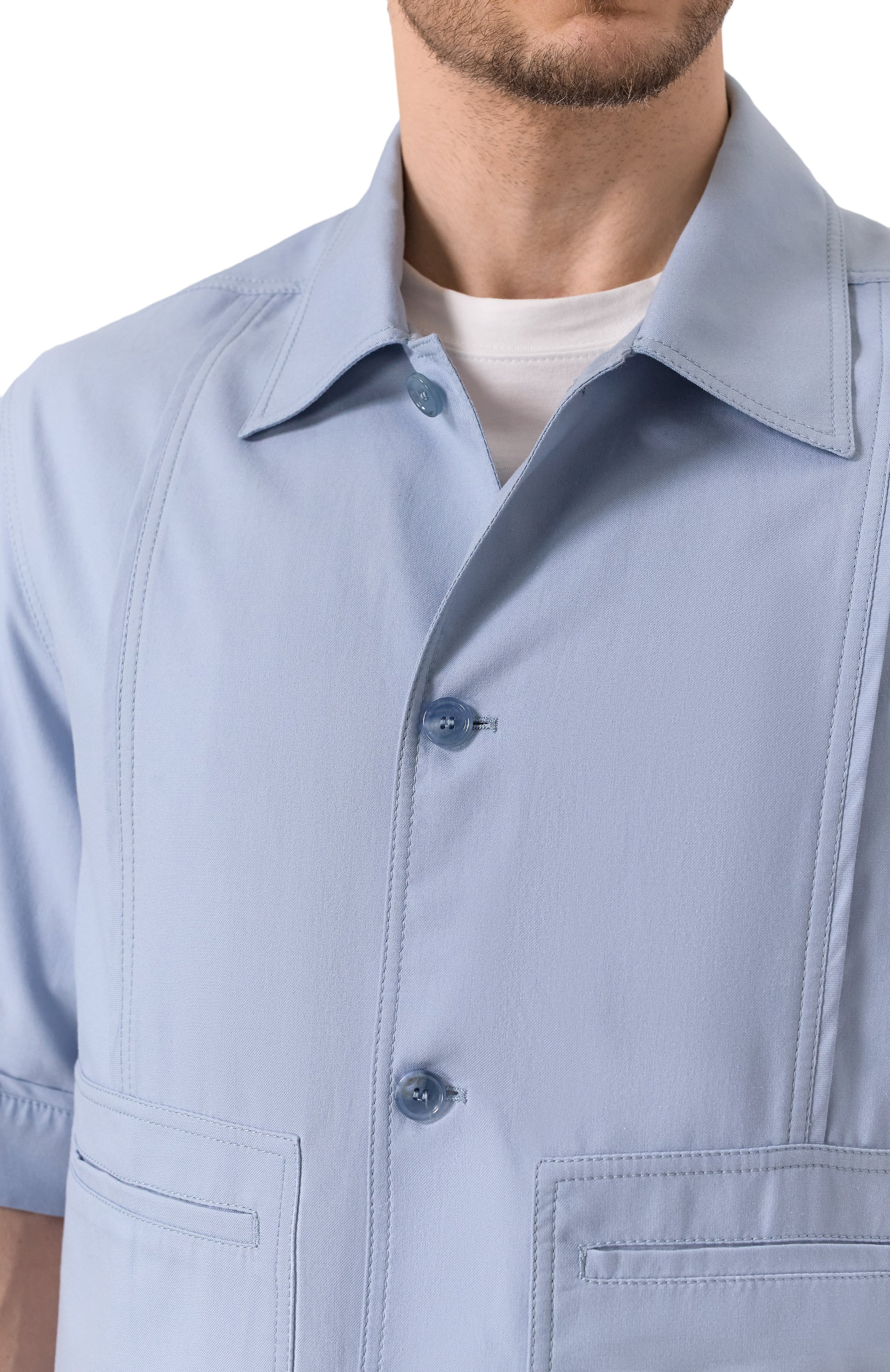 Рубашка из хлопка и шелка MVST, арт. 25E/X1P/0/G041/0207, фото 5