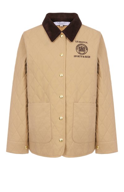 Женская хлопковая куртка sporty &amp; rich x le bristol paris SPORTY AND RICH, арт. 0W008517653BE01