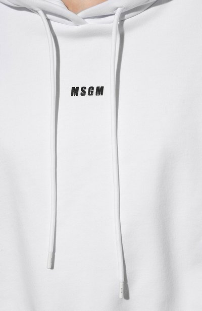 Хлопковое худи MSGM, арт. 2000MDM509 200001, фото 5