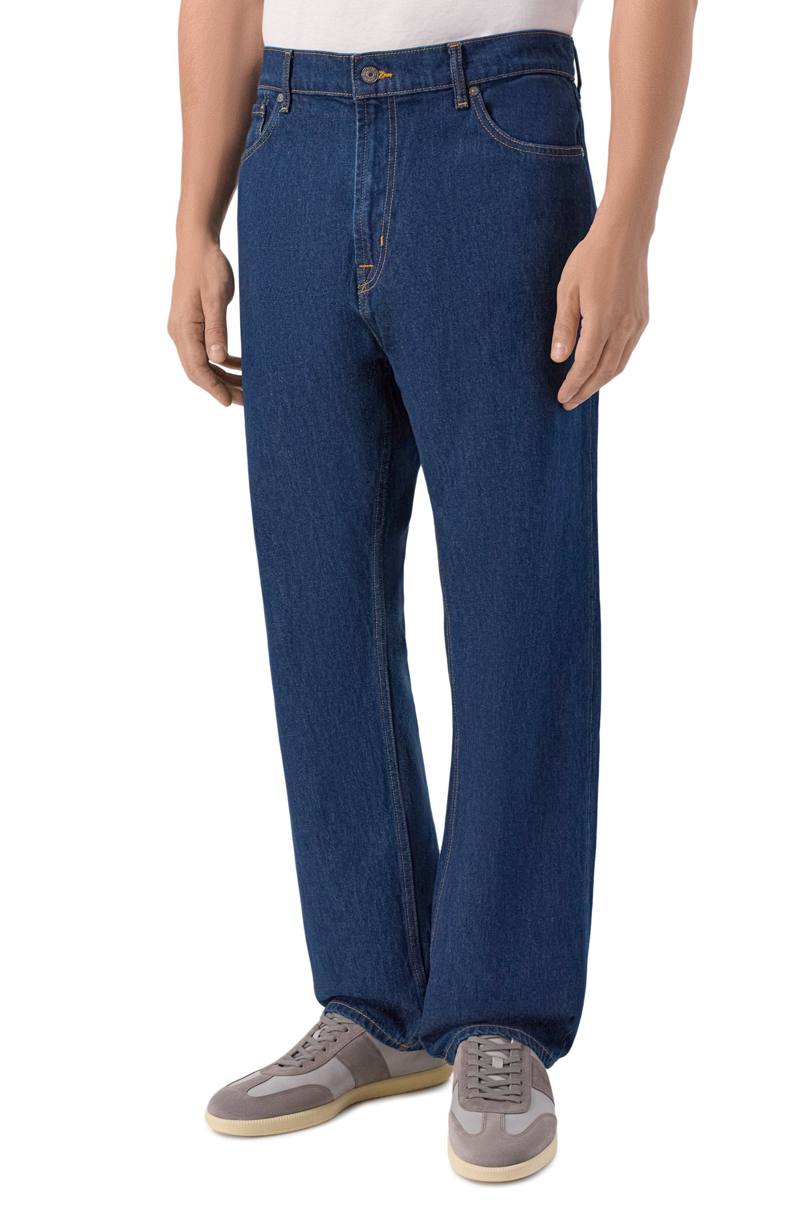 Джинсы straight 7 FOR ALL MANKIND темно-синего цвета по цене 31900 руб., арт. 7TD80066-3K1, фото 3 Джинсы straight 7 FOR ALL MANKIND, арт. 7TD80066-3K1, фото 3