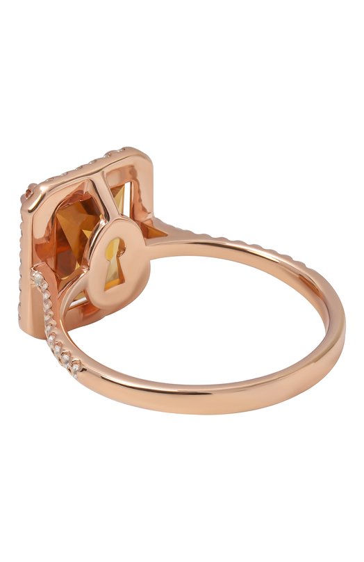Кольцо-багет с цитрином Secrets jewelry КБЦП00305 Золотой  КБЦП00305 Фото 3