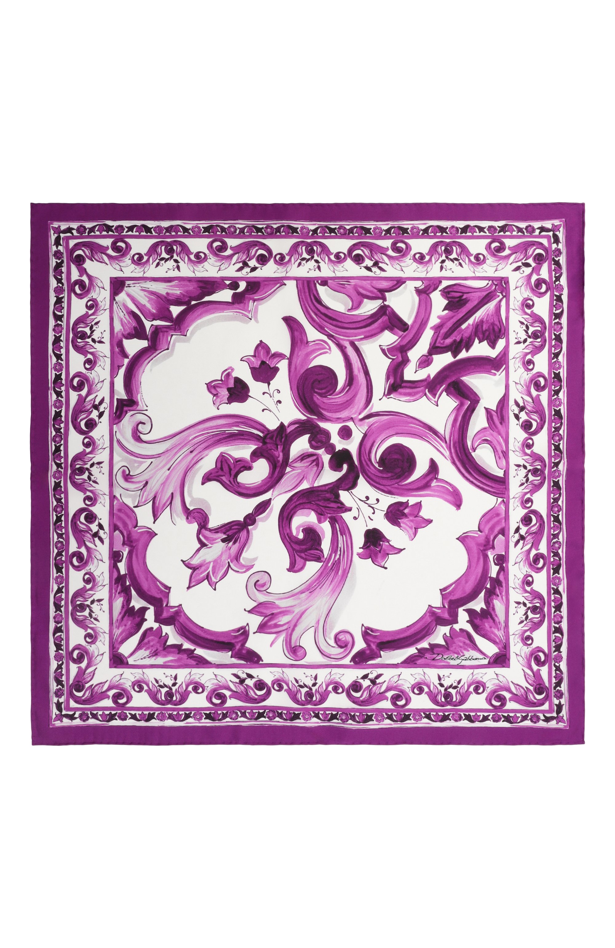 Шелковый платок DOLCE & GABBANA, арт. FN093R/GDA0Y, фото 4