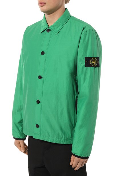 Хлопковая куртка-рубашка STONE ISLAND, арт. 751511525, фото 3
