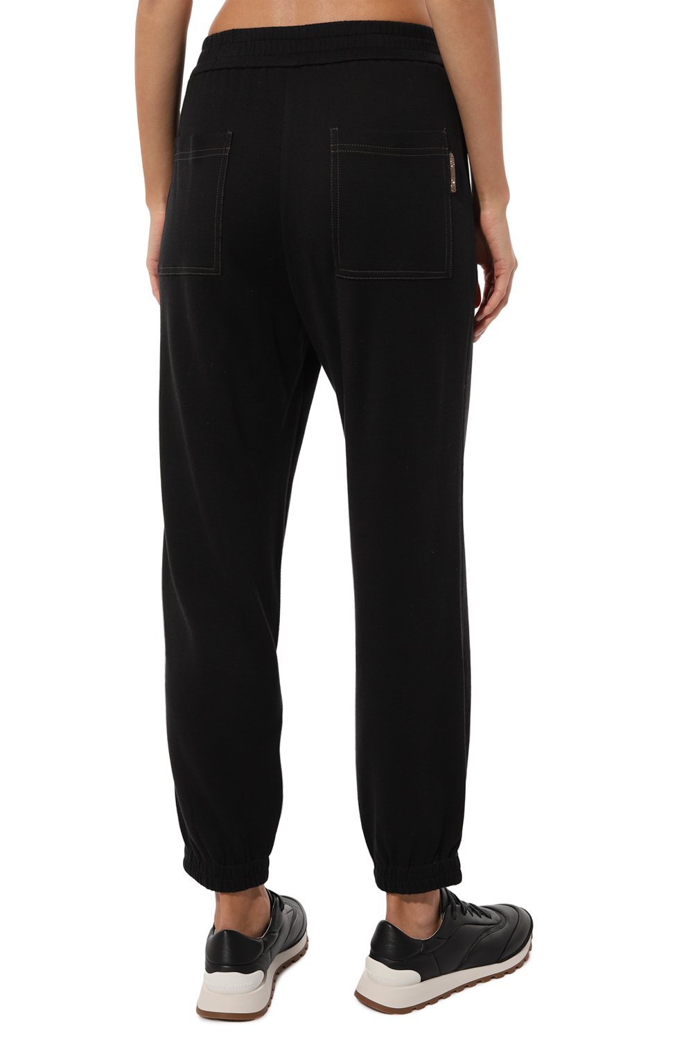 Джоггеры из хлопка и шелка BRUNELLO CUCINELLI, арт. MP828FH699, фото 4