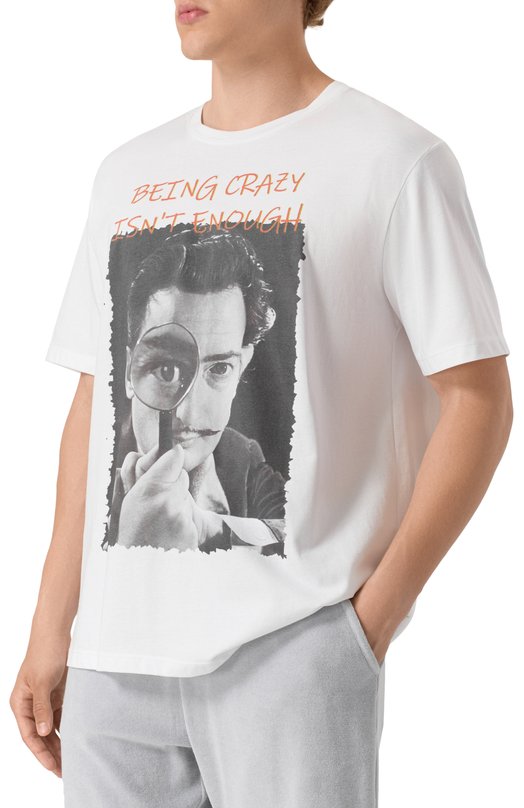 Хлопковая футболка Bisibiglio DALI BEING Белый  DALI BEING Фото 3